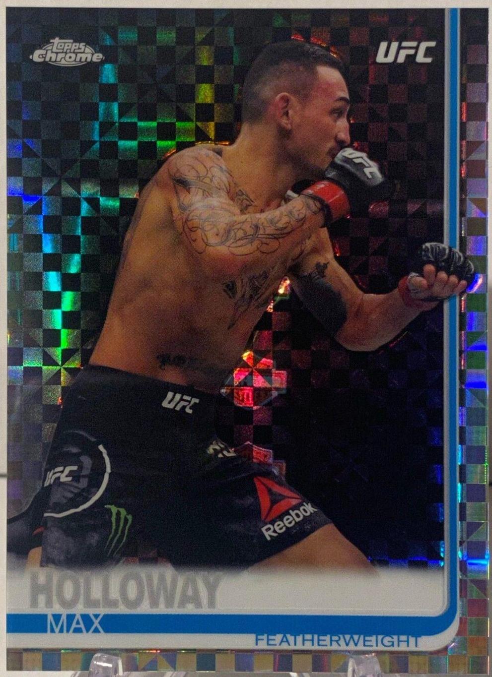 Max Holloway 2019 Topps Chrome UFC Base #26 Xfractor