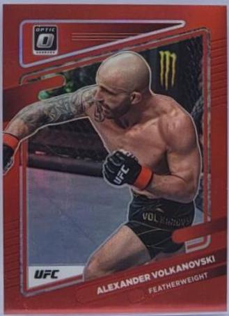 Alexander Volkanovski 2022 Panini Donruss Optic UFC Base #28 Red