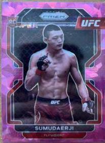 Su Mudaerji 2022 Panini Prizm UFC Base #114 Pink Ice
