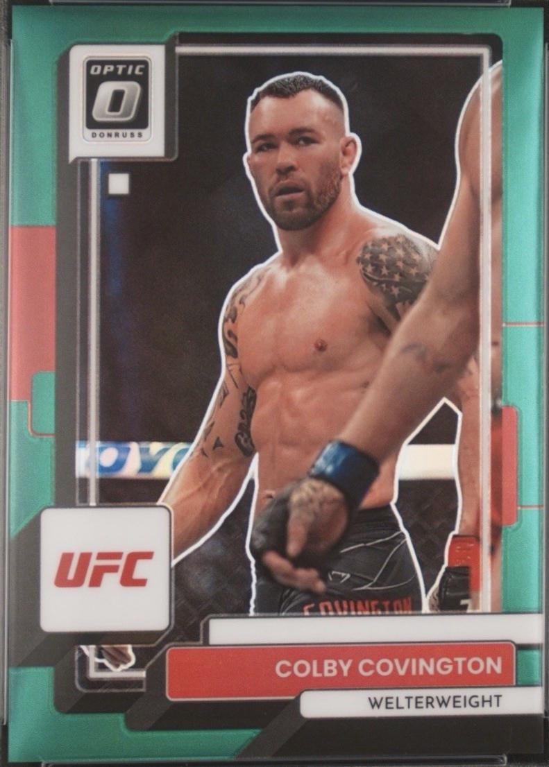 Colby Covington 2023 Panini Donruss Optic UFC Base #23 Green