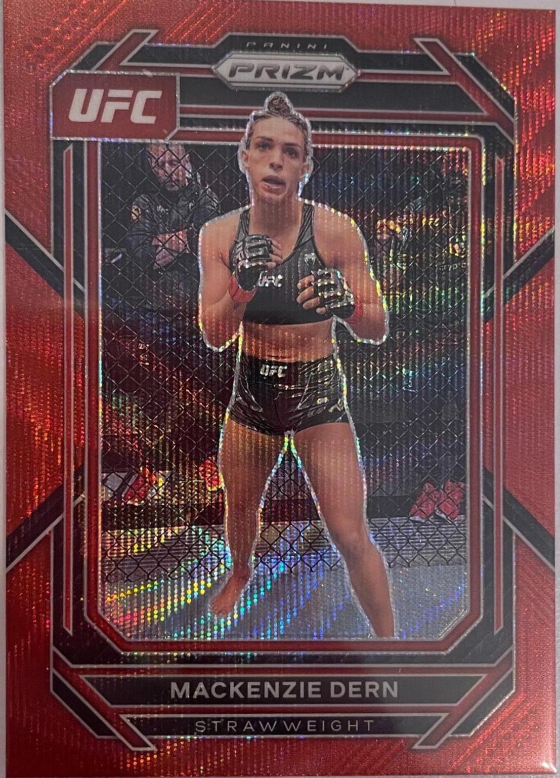 Mackenzie Dern 2023 Panini Prizm UFC Base #180 Ruby Wave