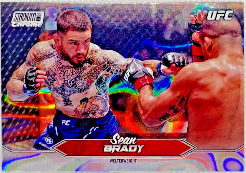 Sean Brady 2025 Topps Stadium Club UFC Base Chrome #C-129 Lava