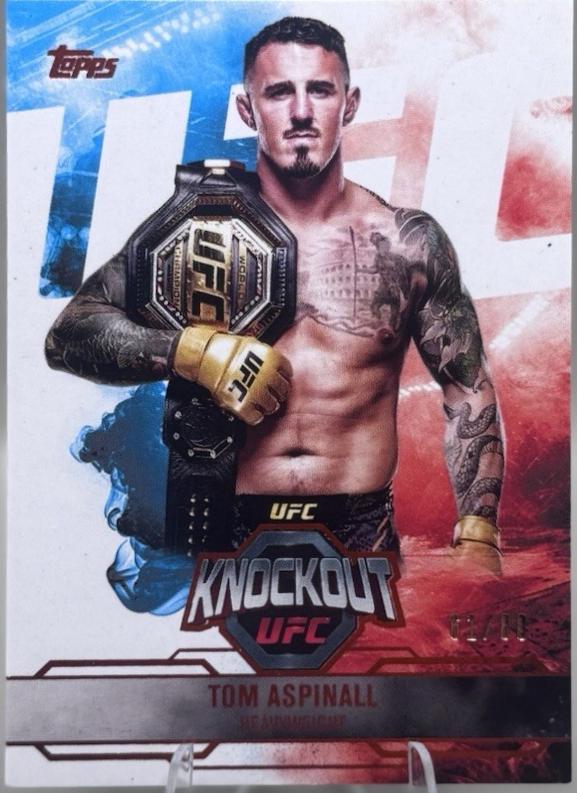 Tom Aspinall 2025 Topps Knockout UFC Base #31 Orange