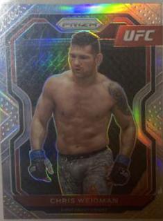 Chris Weidman 2021 Panini Prizm UFC Base #88 Silver
