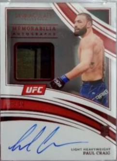 Paul Craig 2022 Panini Immaculate UFC Rookie Memorabilia Autographs #104 Red