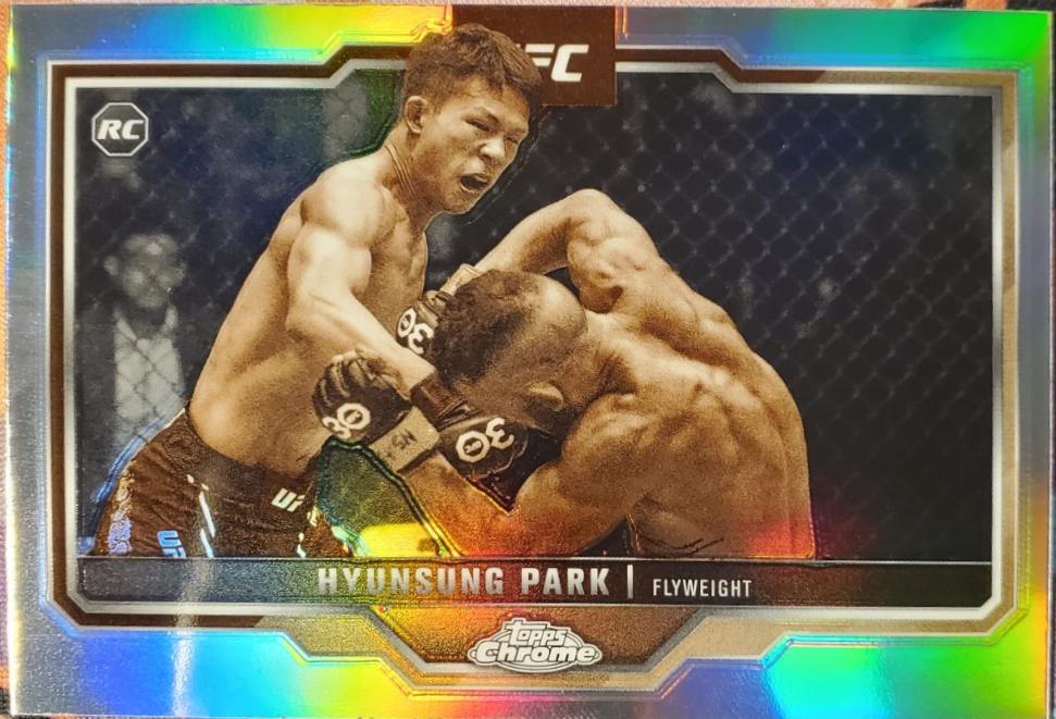 Hyunsung Park 2025 Topps Chrome UFC Base #169 Sepia Refractor