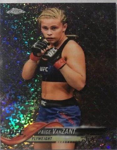 Paige VanZant 2018 Topps Chrome UFC Base #33 Diamond Hot Box
