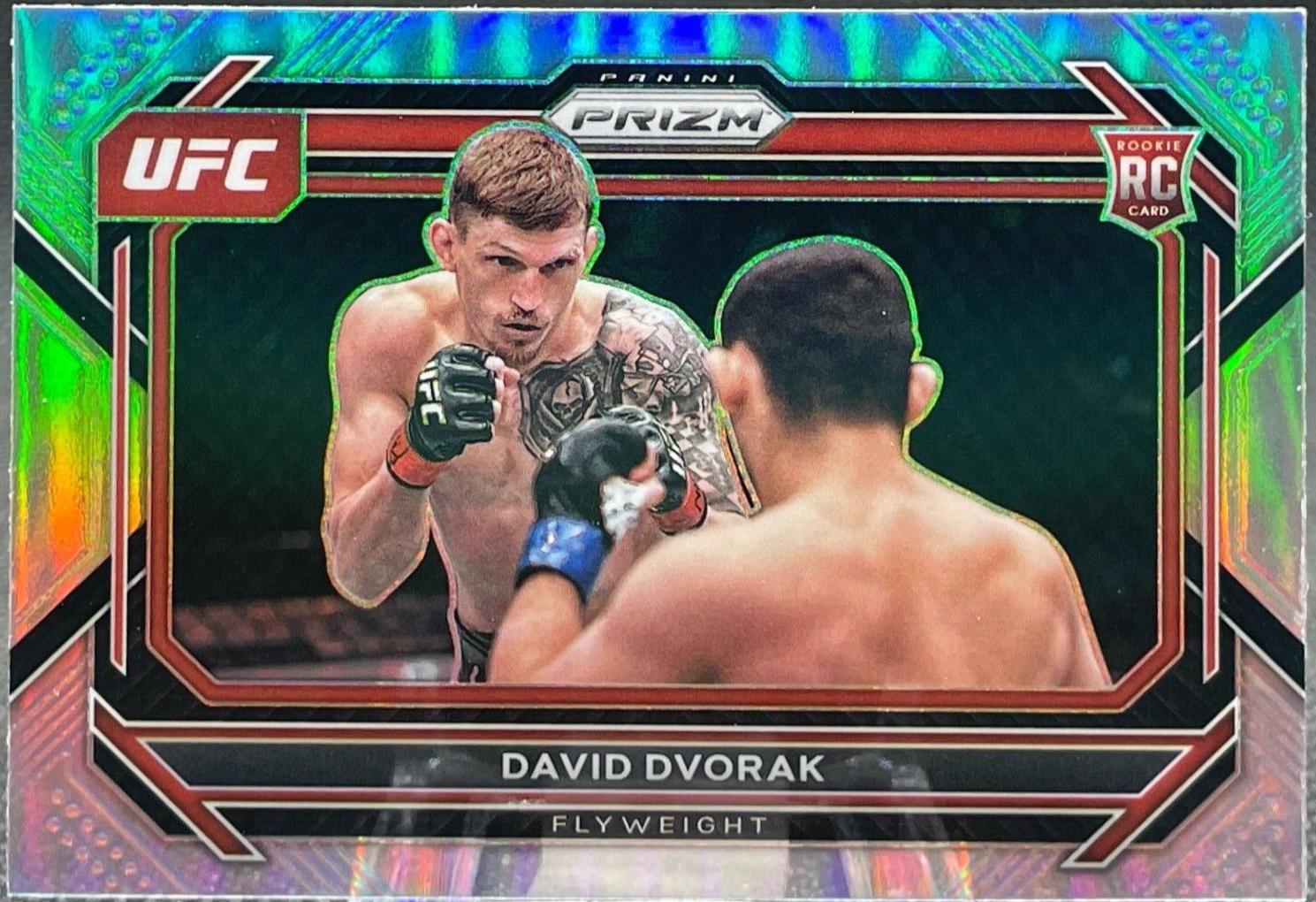 David Dvorak 2023 Panini Prizm UFC Base #70 Silver