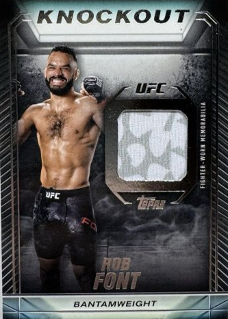 Rob Font 2024 Topps Knockout UFC Knockout Relics #KR-RFO Platinum