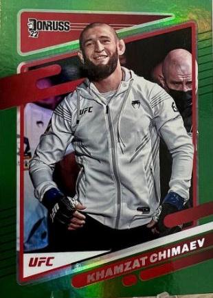 Khamzat Chimaev 2022 Panini Donruss UFC Base #14 Green