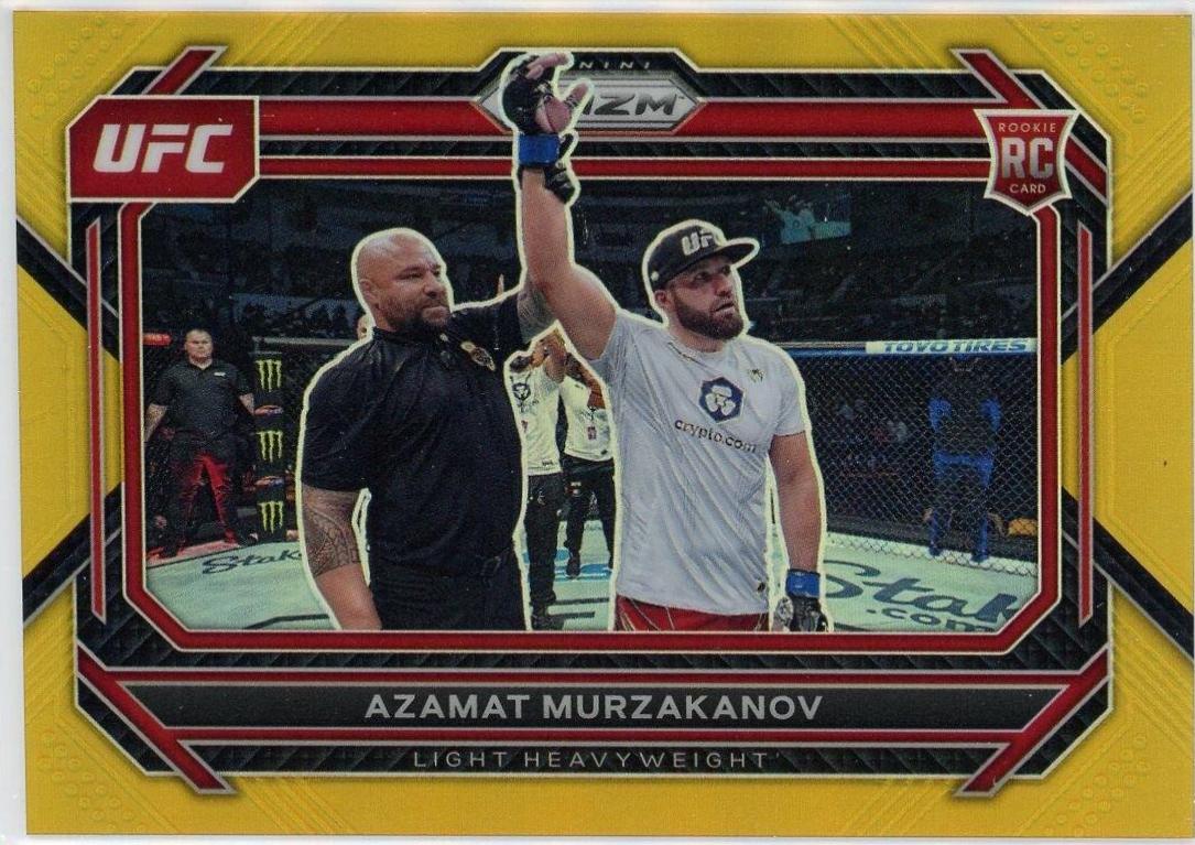 Azamat Murzakanov 2023 Panini Prizm Under Card UFC Base #18 Gold