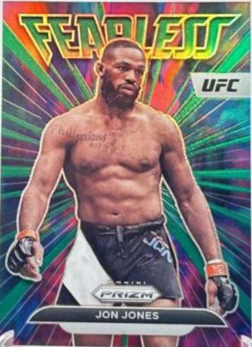 Jon Jones 2023 Panini Prizm UFC Fearless #29 Green