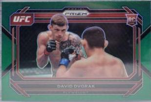 David Dvorak 2023 Panini Prizm UFC Base #70 Green