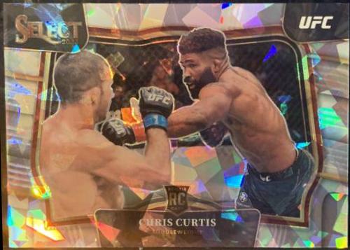 Chris Curtis 2023 Panini Select UFC Octagonside #256 Cracked Ice