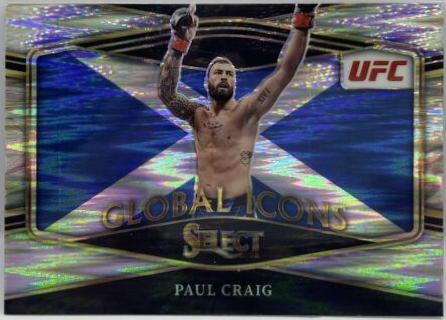 Paul Craig 2022 Panini Select UFC Global Icons #28 Silver