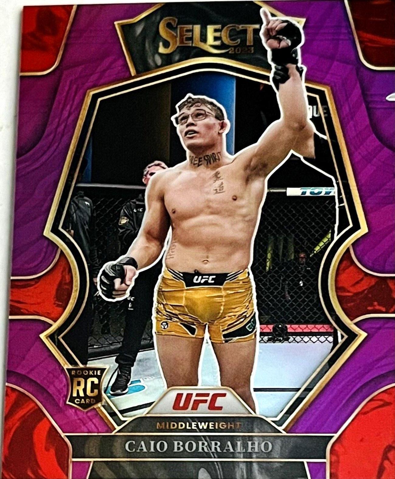 Caio Borralho 2023 Panini Select UFC Octagonside #286 Purple