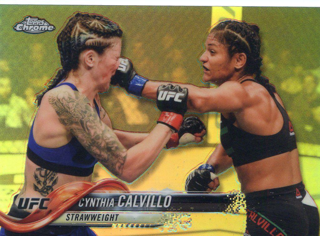 Cynthia Calvillo 2018 Topps Chrome UFC Base #18 Red