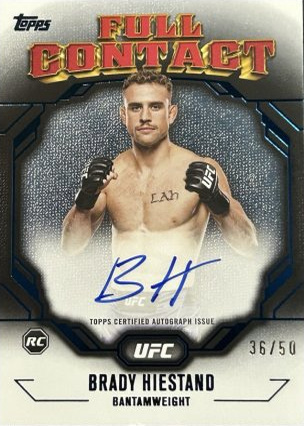 Brady Hiestand 2024 Topps Knockout UFC Full Contact Autographs #FCA-BHD Platinum