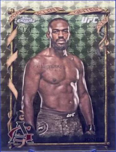 Jon Jones 2024 Topps Chrome UFC Base #97 Superfractor