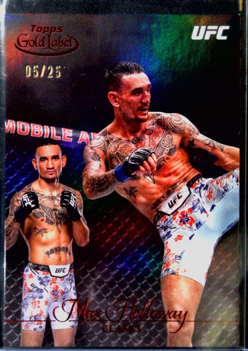 Max Holloway 2024 Topps Gold Label UFC Base Class III #58 Red