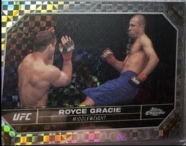 Royce Gracie 2024 Topps Chrome UFC Base #170 X-Fractor