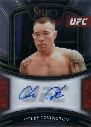Colby Covington 2021 Panini Select UFC Signatures #2 Black Prizms