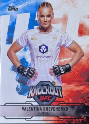 Valentina Shevchenko 2025 Topps Knockout UFC Base #51 Lime Green