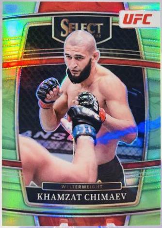 Khamzat Chimaev 2022 Panini Select UFC Concourse #39 Green