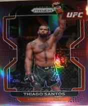 Thiago Santos 2022 Panini Prizm UFC Base #124 Purple
