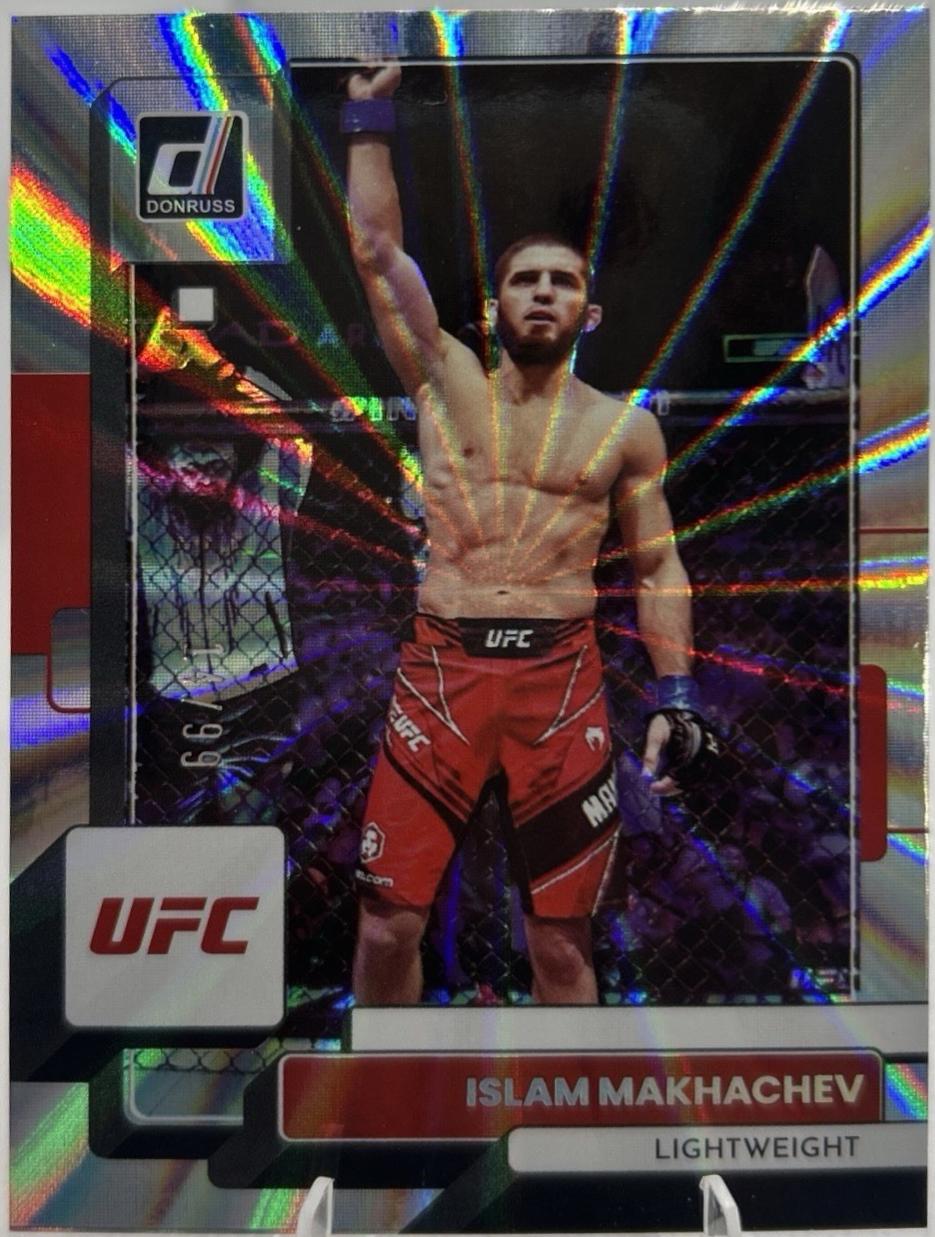 Islam Makhachev 2023 Panini Donruss UFC Base #92 Press Proof Silver