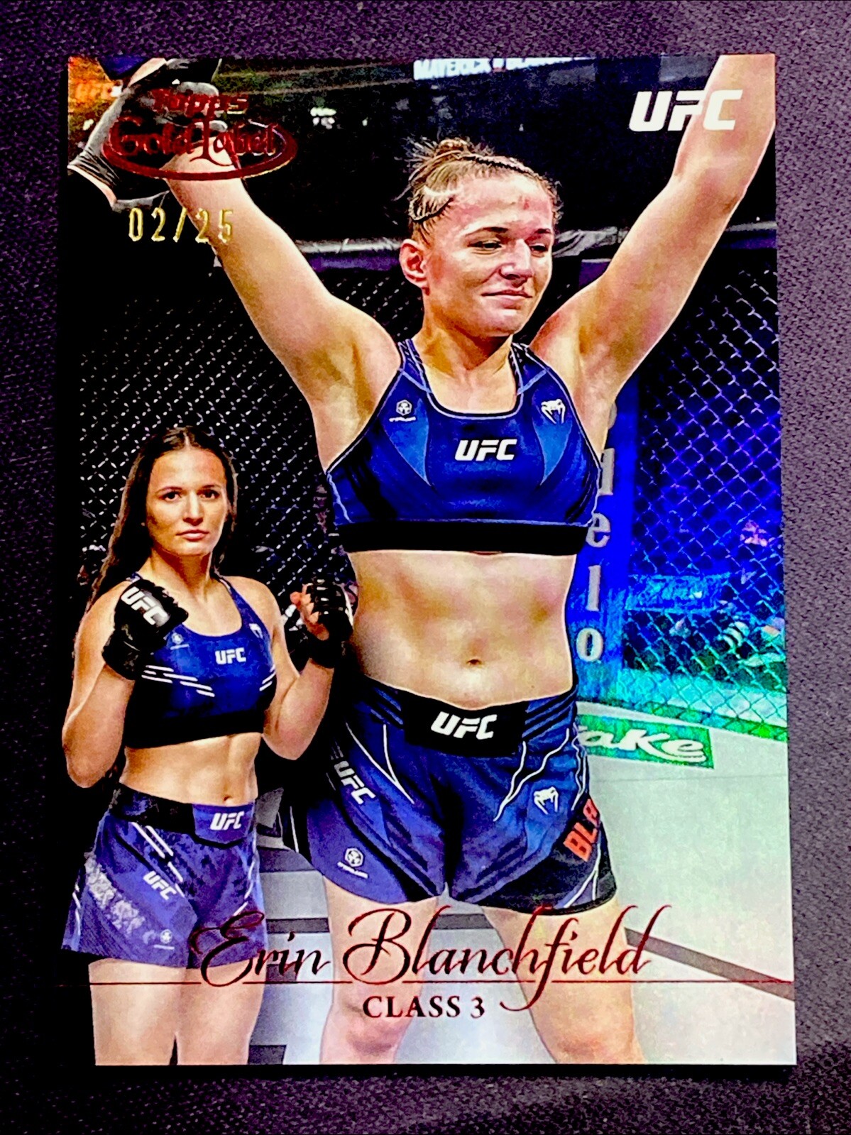 Erin Blanchfield 2024 Topps Gold Label UFC Base Class III #35 Gold