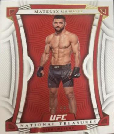 Mateusz Gamrot 2023 Panini Chronicles UFC Base National Treasures #458 Green