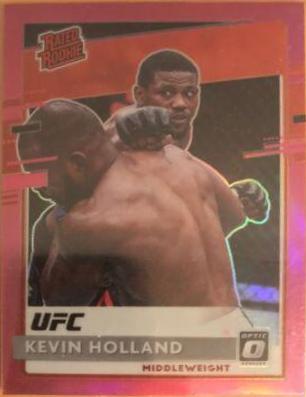 Kevin Holland 2021 Panini Chronicles UFC Base Optic Rated Rookies #218 Pink