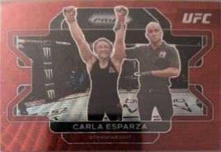 Carla Esparza 2022 Panini Prizm UFC Base #77 Ruby Wave