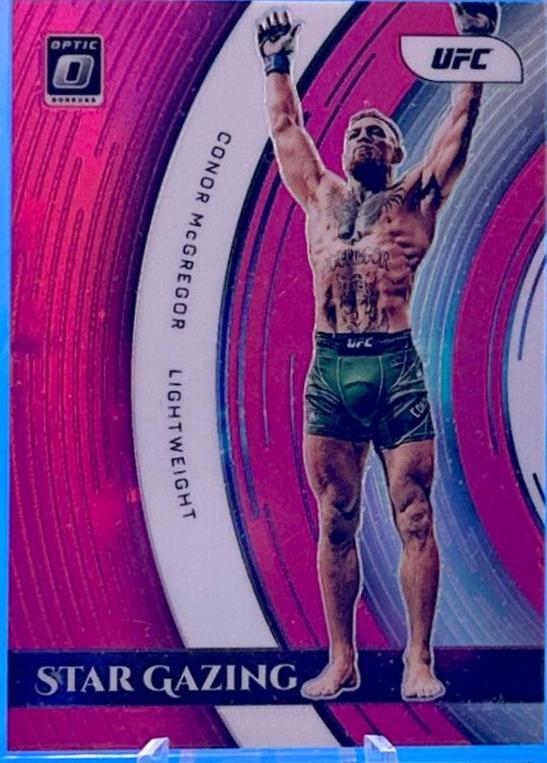 Conor McGregor 2022 Panini Donruss Optic UFC Star Gazing #6 Pink