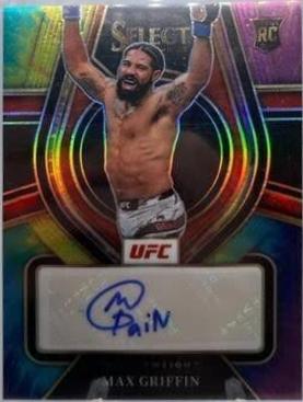 Max Griffin 2022 Panini Select UFC Rookie Signatures #RS-MXG Tie Dye