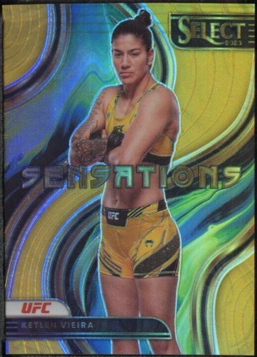 Ketlen Vieira 2023 Panini Select UFC Sensations #8 Gold