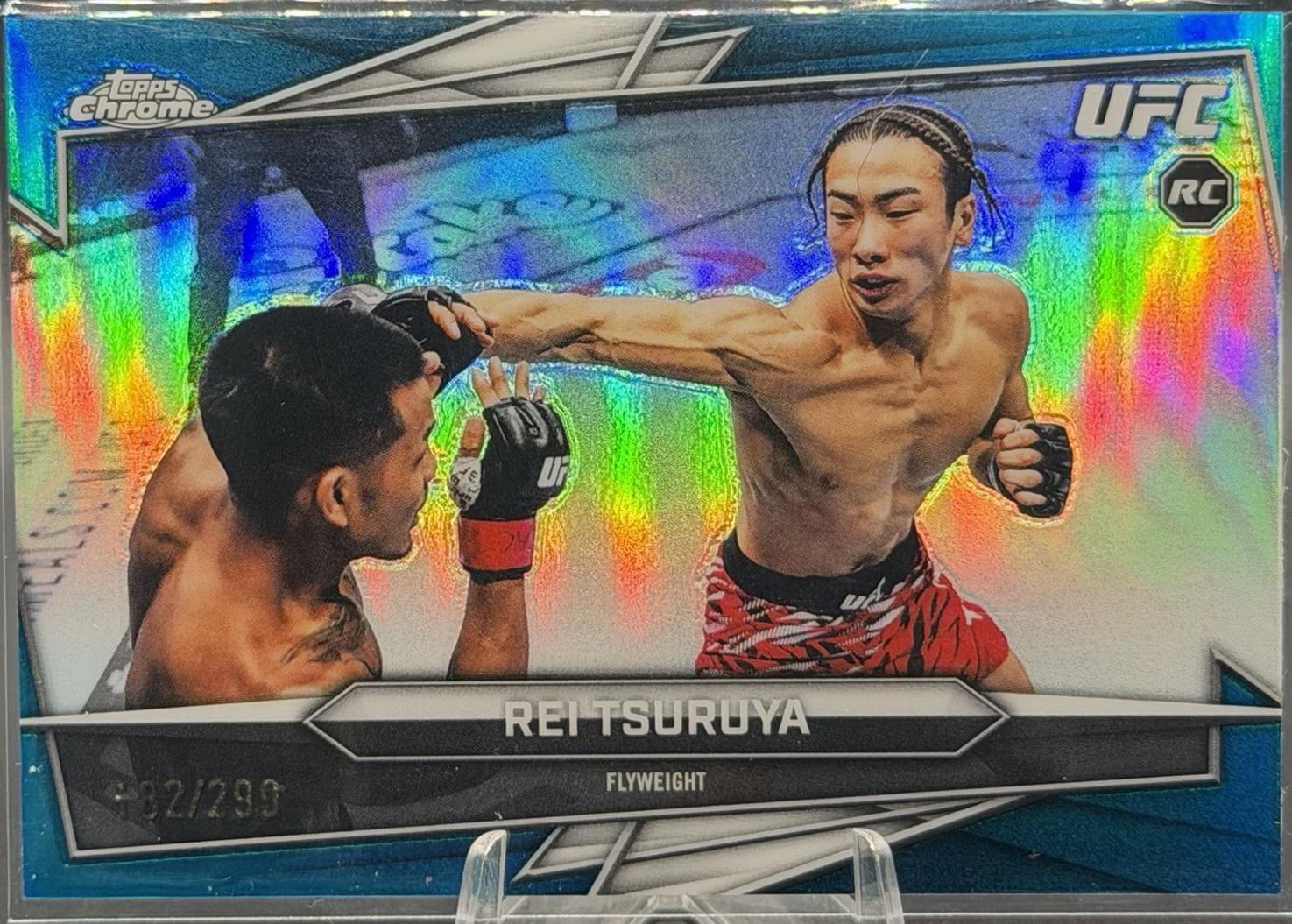 Rei Tsuruya 2026 Topps Chrome UFC Base #66 Teal Refractor