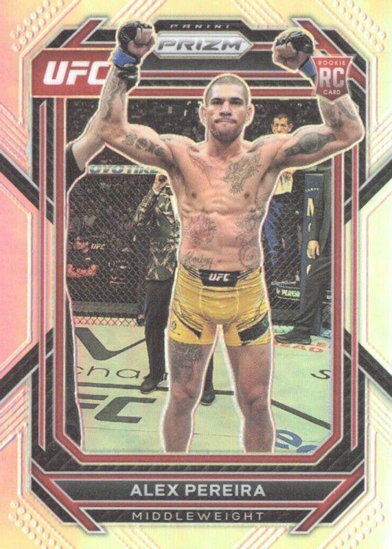 Alex Pereira 2023 Panini Prizm UFC Base #111 Silver