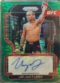 Urijah Faber 2022 Panini Prizm UFC Signatures #32 Green Pulsar