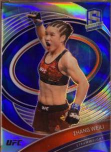 Zhang Weili 2021 Panini Chronicles UFC Base Spectra #284 Blue