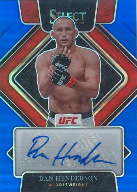 Dan Henderson 2022 Panini Select UFC Signatures #1 Blue