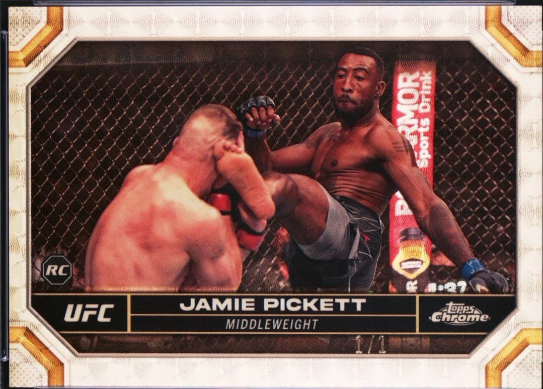Jamie Pickett 2024 Topps Chrome UFC Base #34 Superfractor