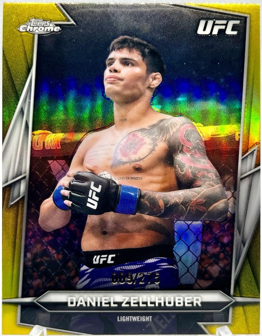 Daniel Zellhuber 2026 Topps Chrome UFC Base #192 Yellow Refractor