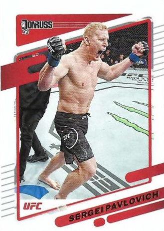 Sergei Pavlovich 2022 Panini Donruss UFC Base #198 Pink Laser