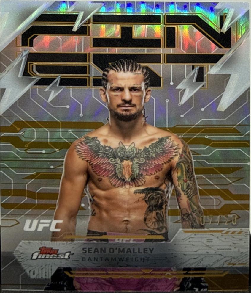 Sean O'Malley 2025 Topps Finest UFC Base Rare #225 Black Refractor