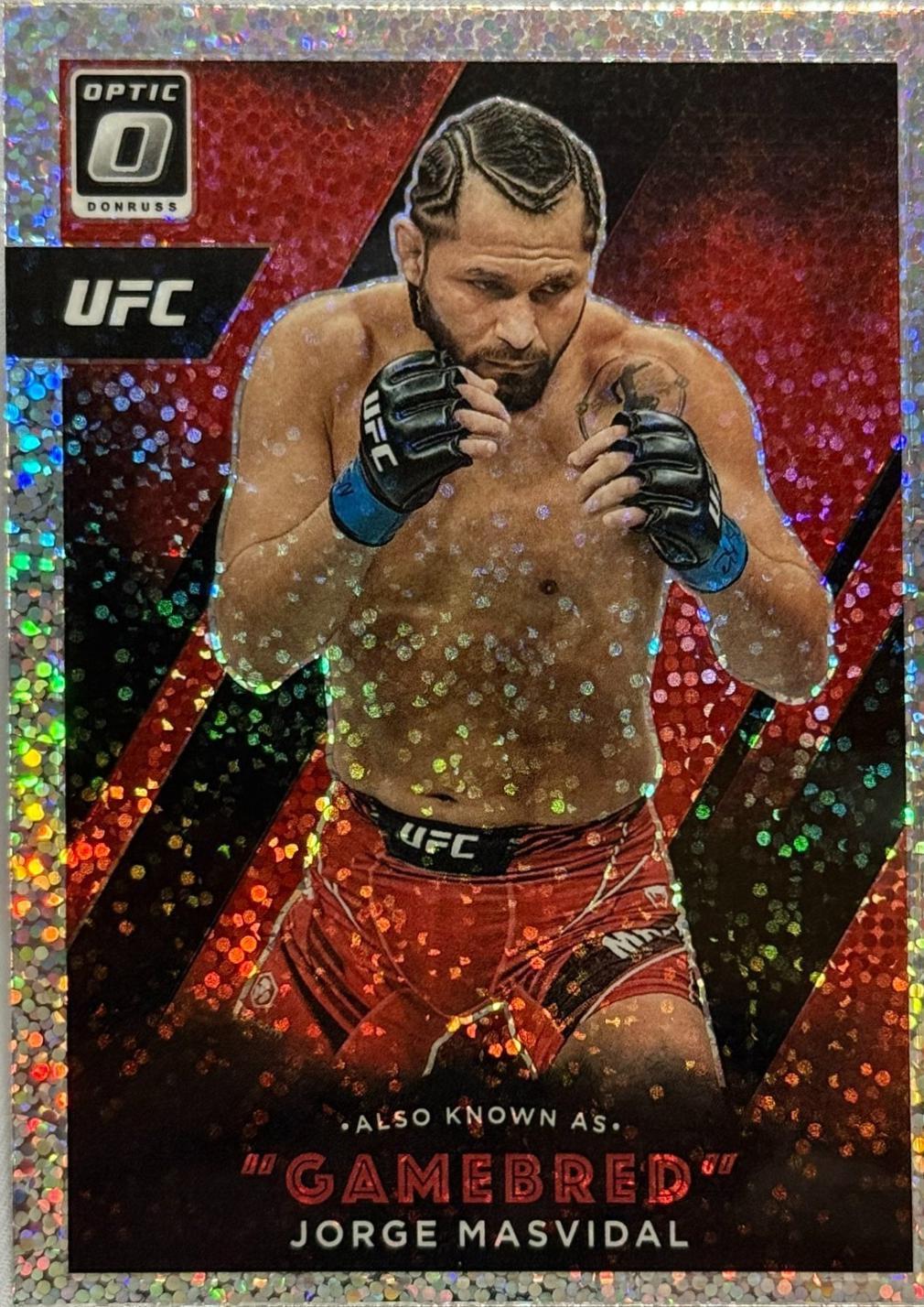 Jorge Masvidal 2022 Panini Donruss Optic UFC Also Known As #10 White Sparkle