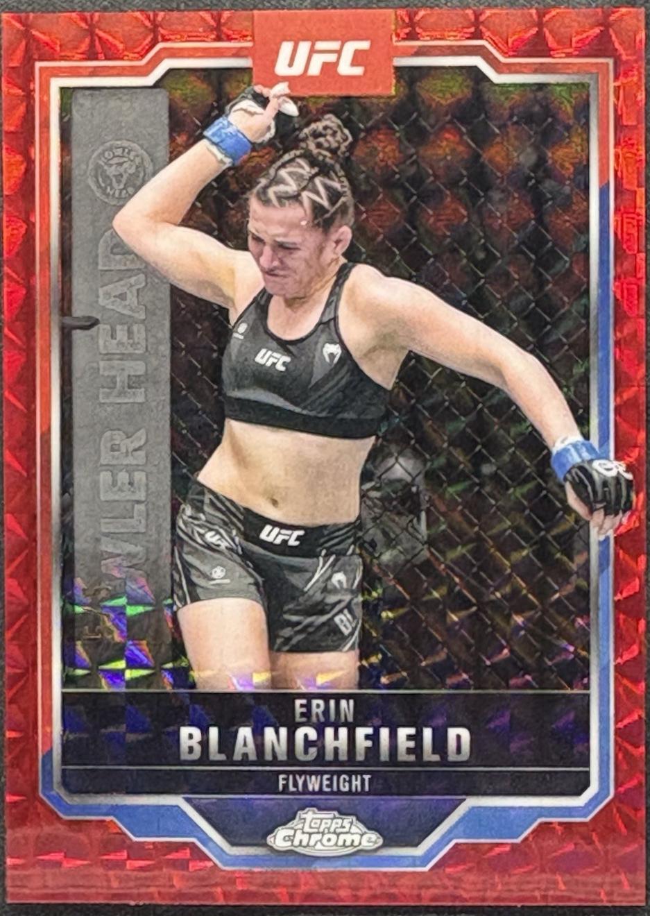 Azamat Murzakanov 2025 Topps Chrome UFC Future Stars Autographs #FSA-AM Geometric Red Refractor