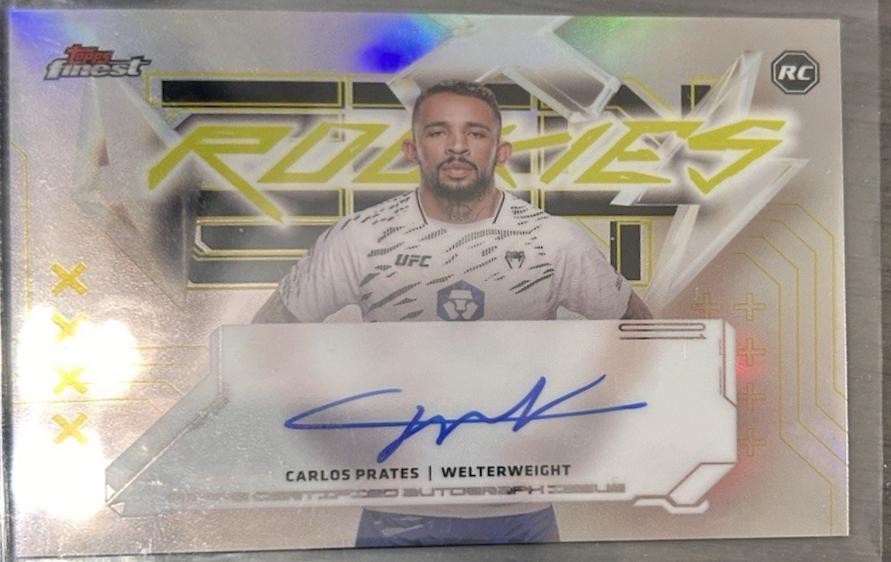Carlos Prates 2025 Topps Finest UFC Finest Rookie Autographs #FRA-CP Refractor