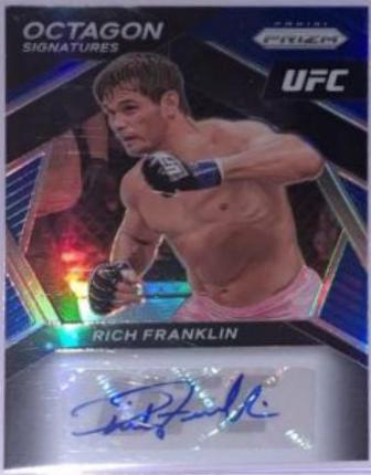 Rich Franklin 2021 Panini Prizm UFC Octagon Signatures #20 Blue